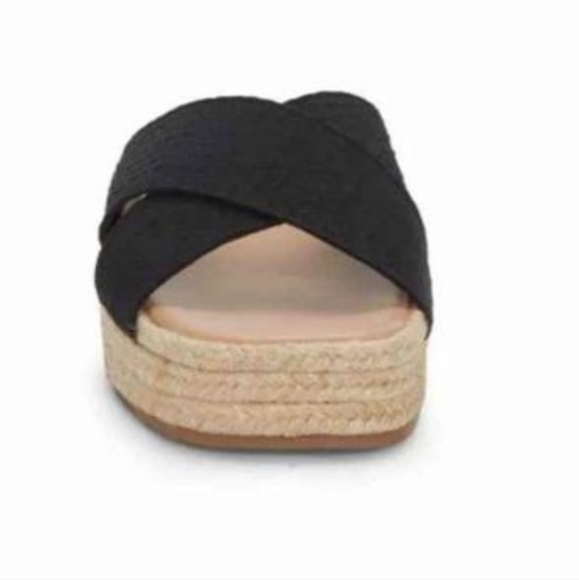 New from Nordstrom Lucky Brand Gayte Jute Platform Sandals - Picture 2 of 7